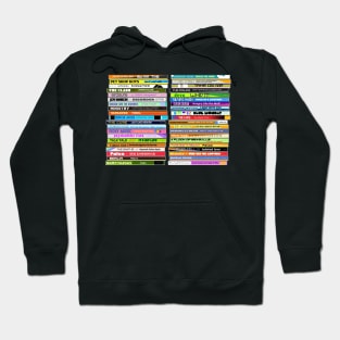 80s New Wave Singles ))(( Retro CD Collection Hoodie